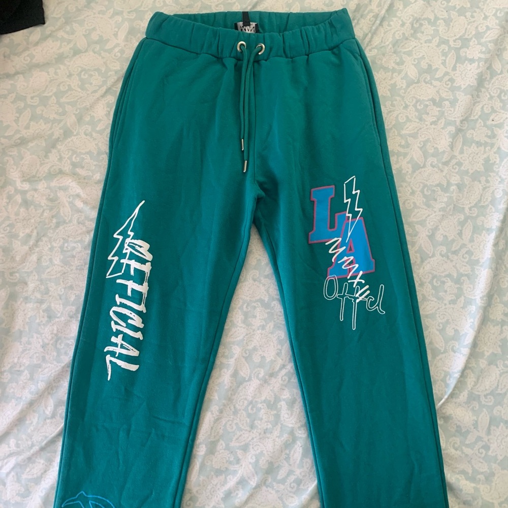 Aqua sweatpants boohoo man collection